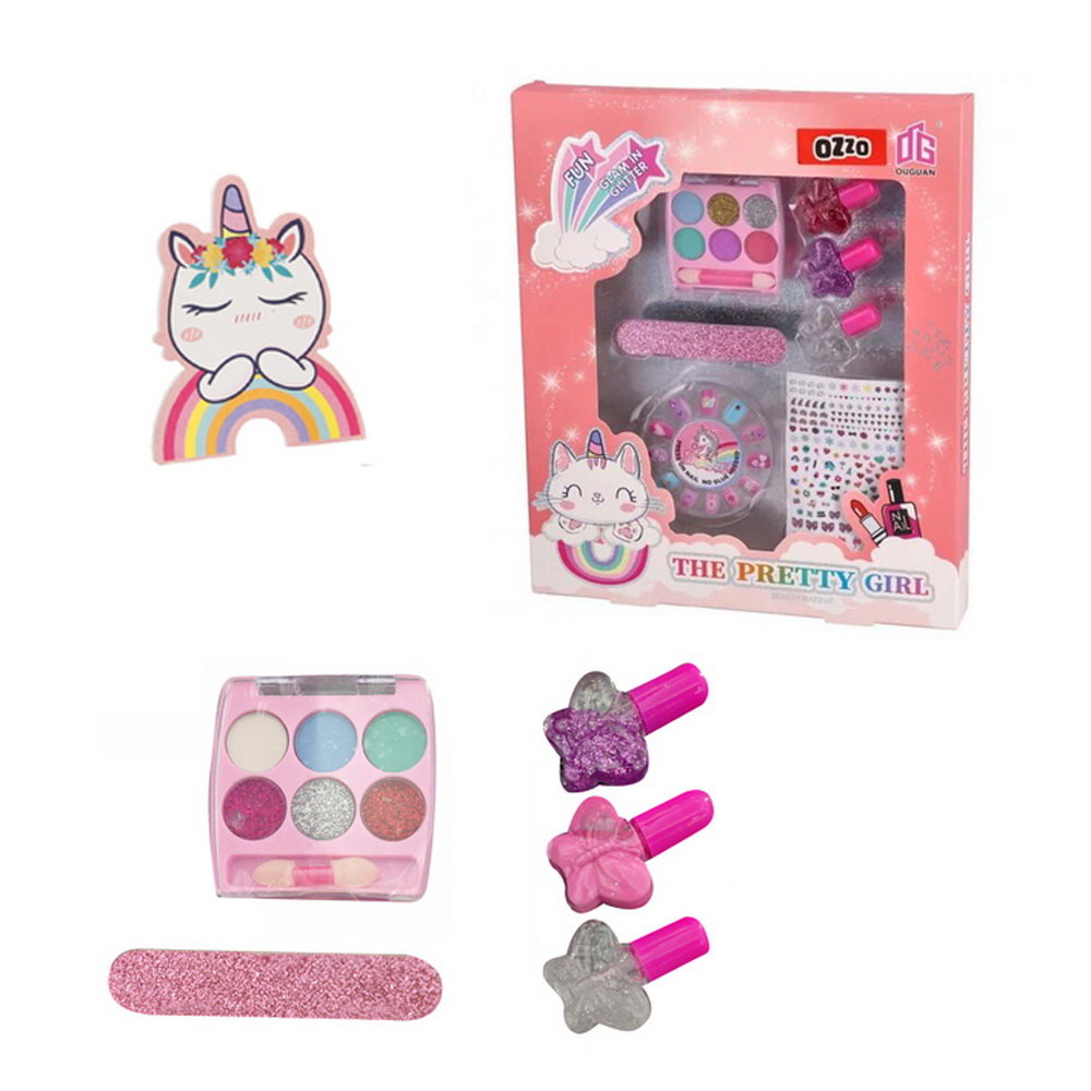SET MAQUILLAJE Y UÑAS CON ACCESORIOS