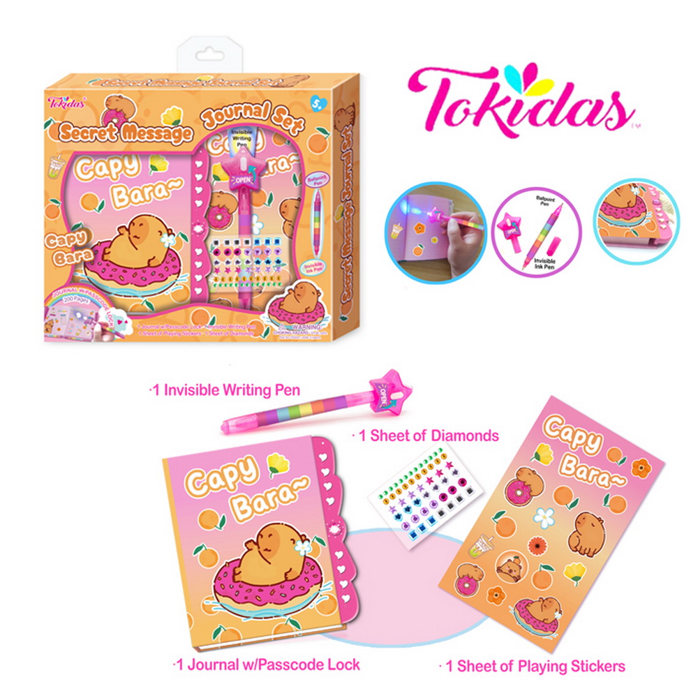 SET CAPYBARA DIARIO SECRETO