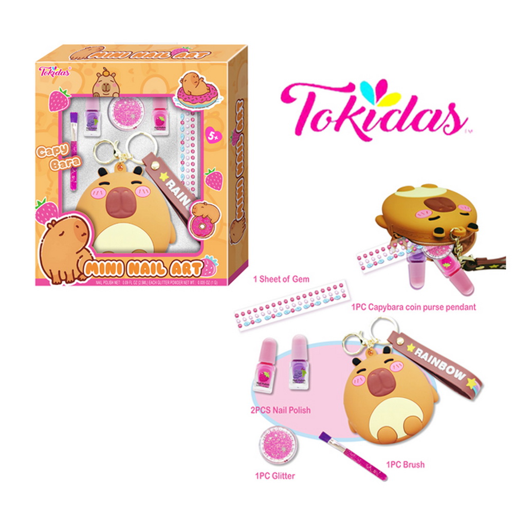 SET CAPYBARA MINI ARTE UÑAS