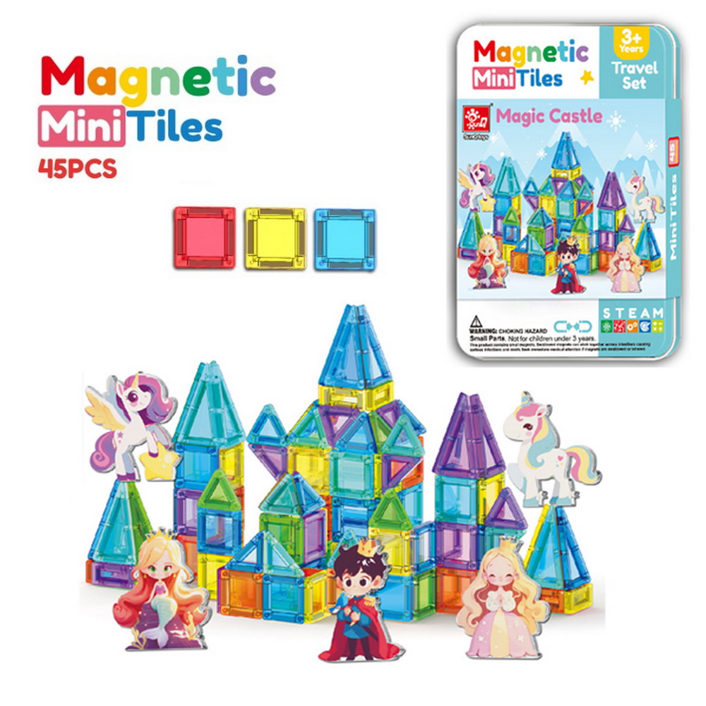 BLOQUES MAGNETICOS 45 PCS. CASTILLO MAGICO