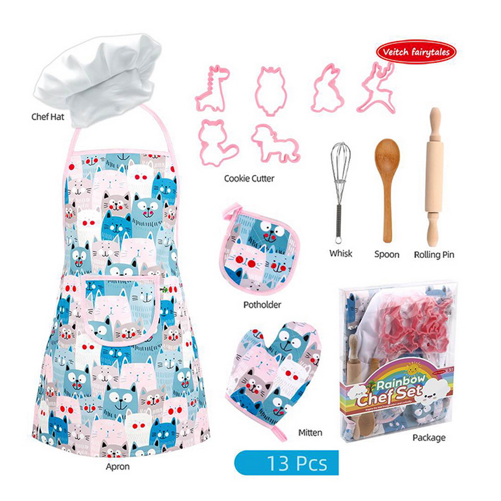 SET DELANTAL CON ACCESORIOS CHEF