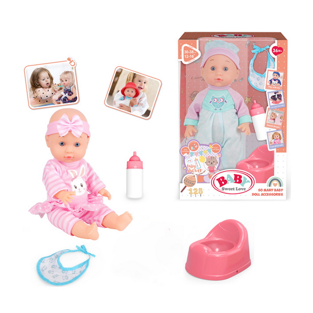 BEBE CON PELELA Y MAMADERA