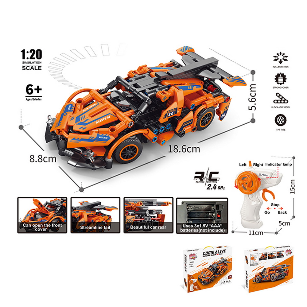 BLOQUES PARA ARMAR VEHICULO 319 PCS. RADIO CONTROL