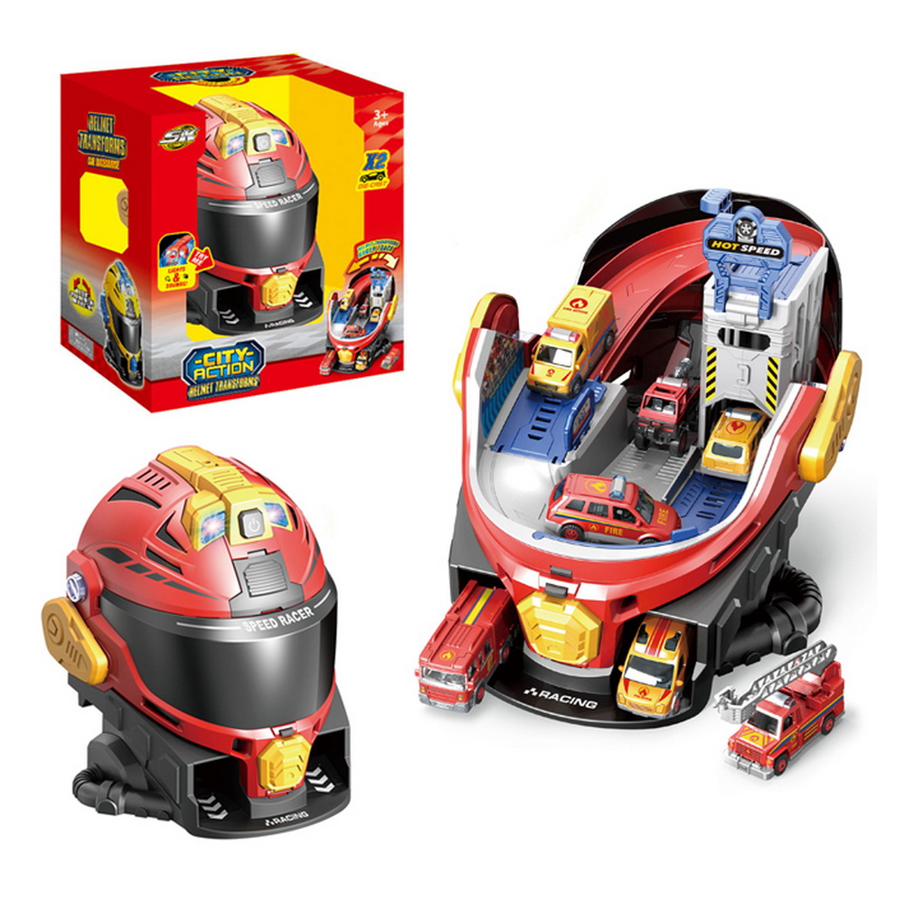 CASCO TRASNFORMA PISTA CON 2 VEHICULOS
