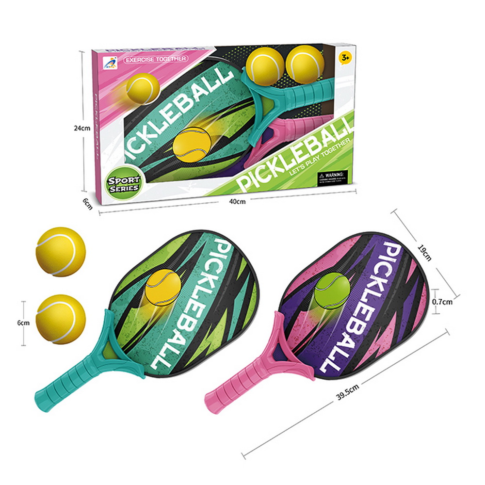 JUEGO 2 PALETAS PICKEBALL GREEN/PINK