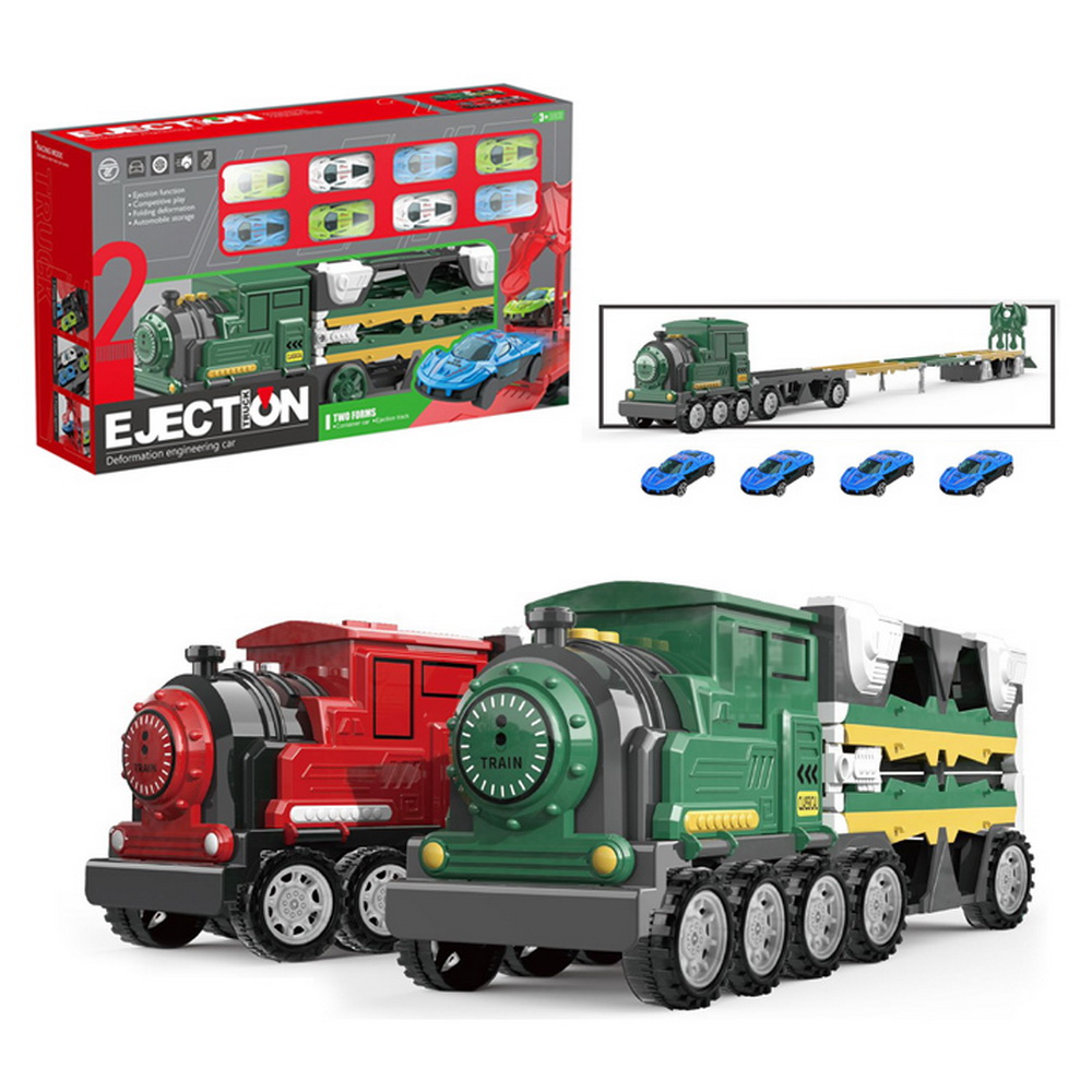 TREN CATAPULCA  CON 8 VEHICULOS METALICOS