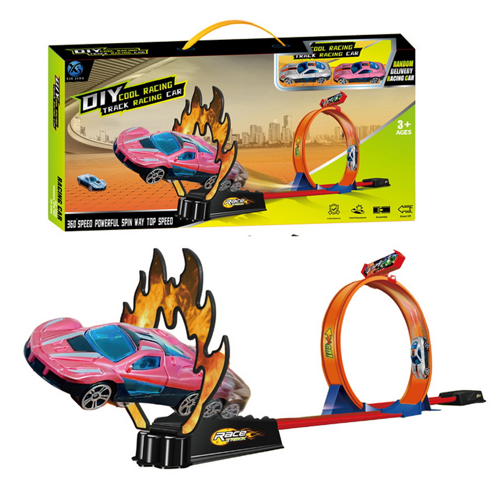 PISTA LANZA AUTO LOOP CON 2 VEHIUCLOS