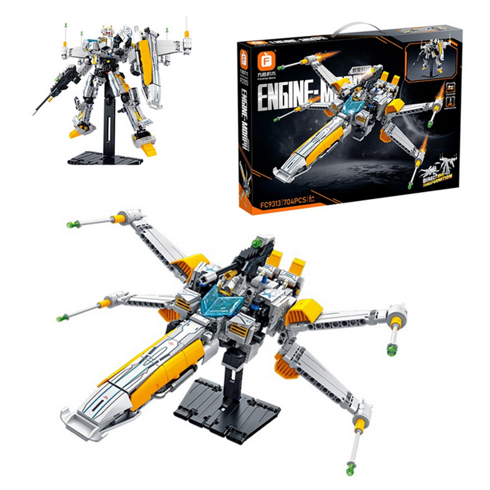 BLOQUES NAVE ESPACIAL 2 EN 1 CON 704 PCS.