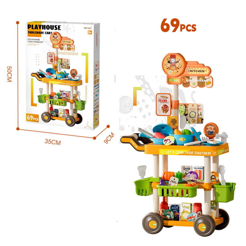 CARRITO COMIDA Y ACCESORIOS 69 PCS.