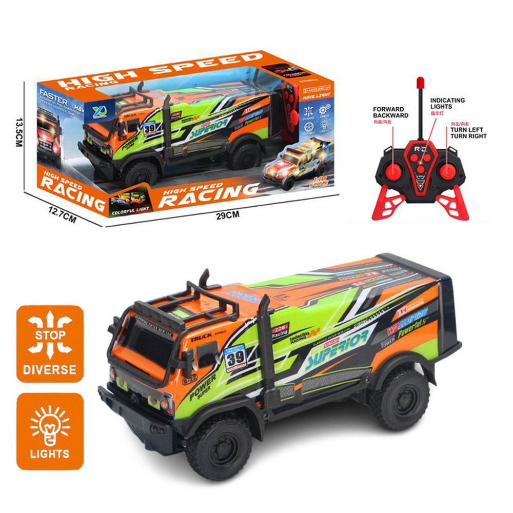 CAMION RALLY CON LUCES CONTROL REMOTO A PILAS