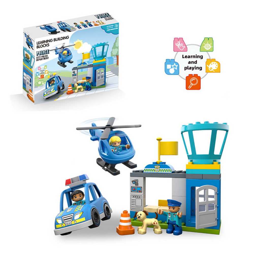 BLOQUES ESTACION POLICIA INFANTIL 47 PCS.