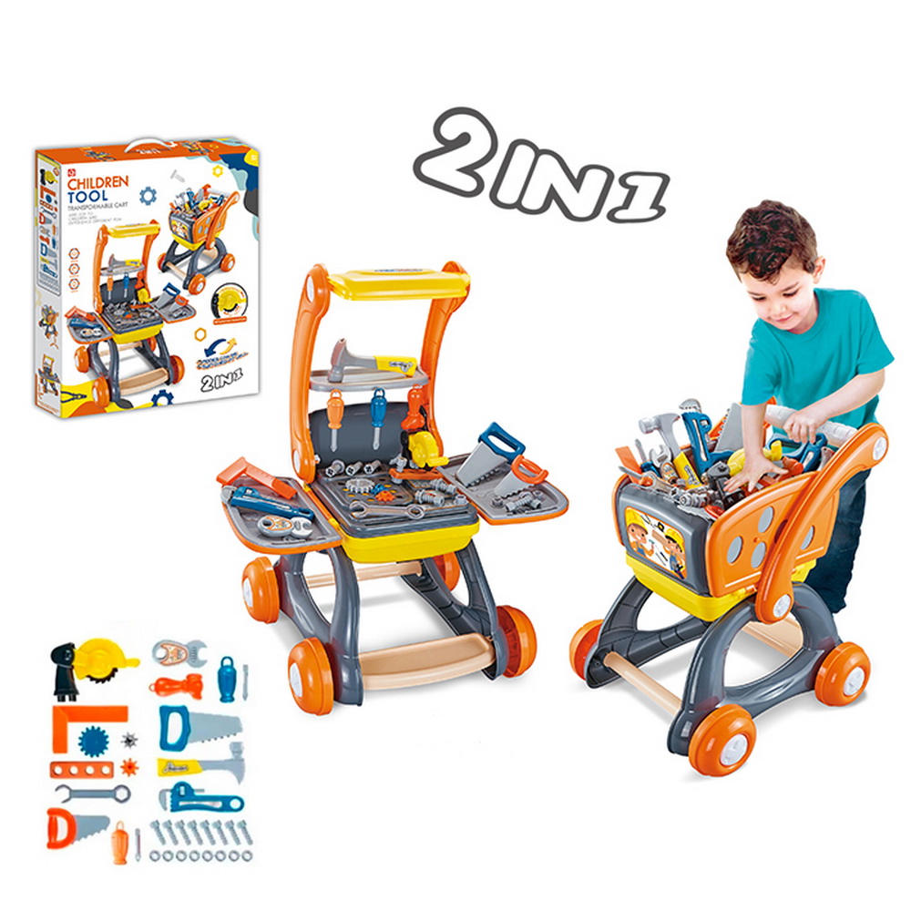 MESA HERRMIENTAS Y CARRITO 2 EN 1