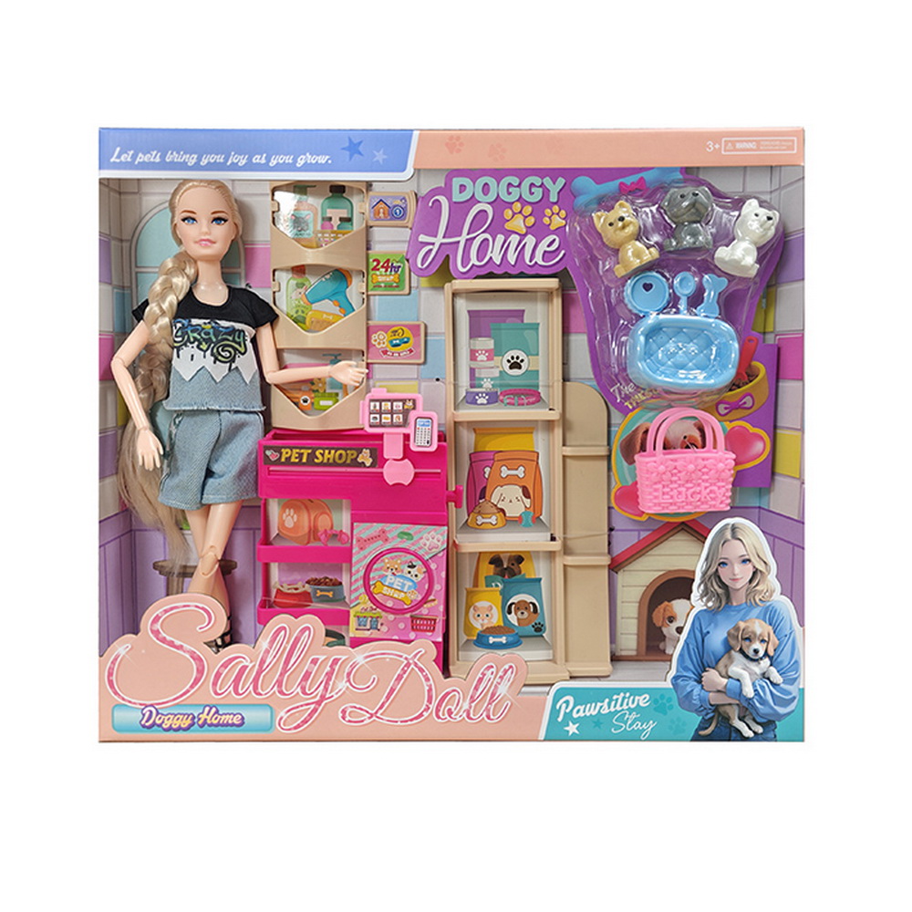 MUÑECA TIPO BARBIE PET SHOP