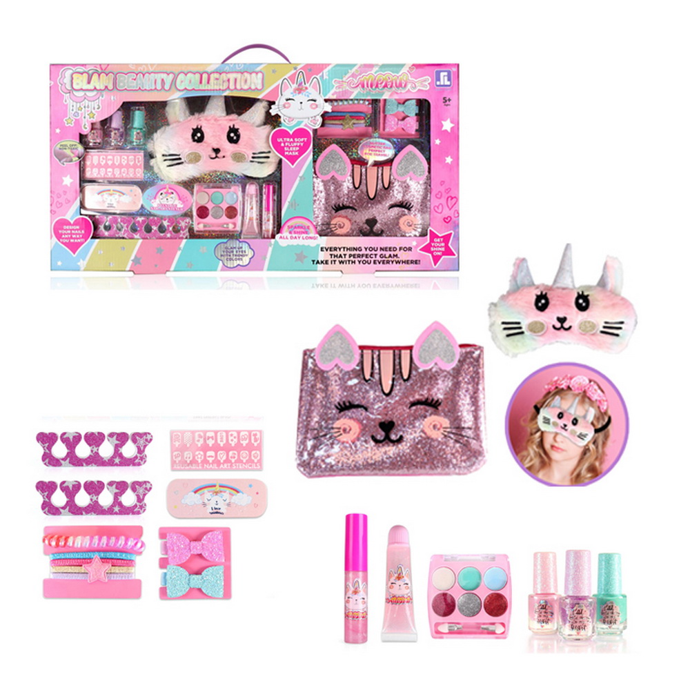 SET MAQUILLAJE CON ANTIFAZ UNICORNIO