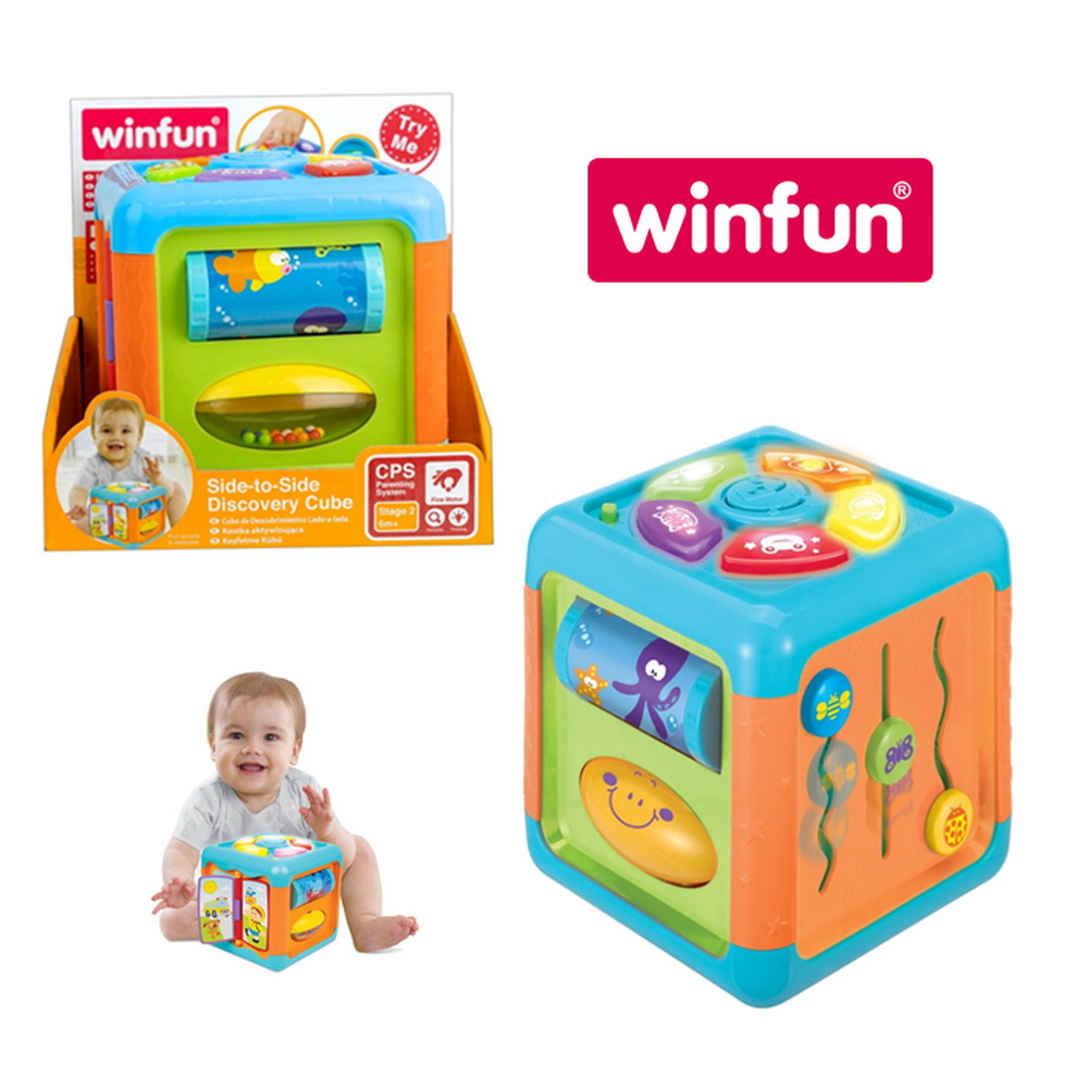 CUBO DIDÁCTICO INTERACTIVO CON LUZ Y SONIDOS