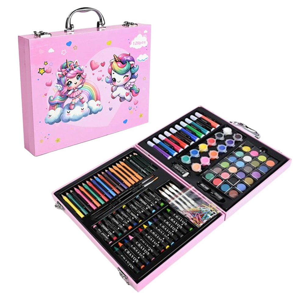 MALETA LAPICES PINK 128 PCS.