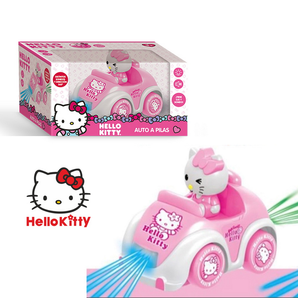 AUTITO CON LUZ HELLO KITTY