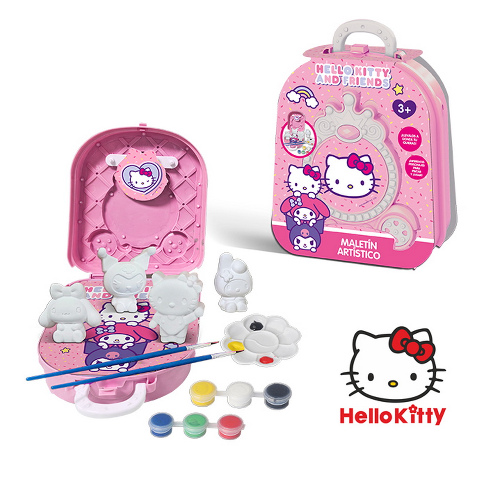 MALETITA KUROMI CON SET FIGURAS PARA PINTAR