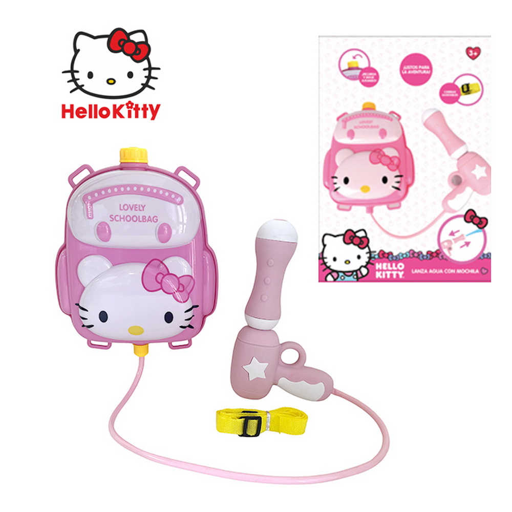 LANZA AGUA MOCHILA HELLO KITTY