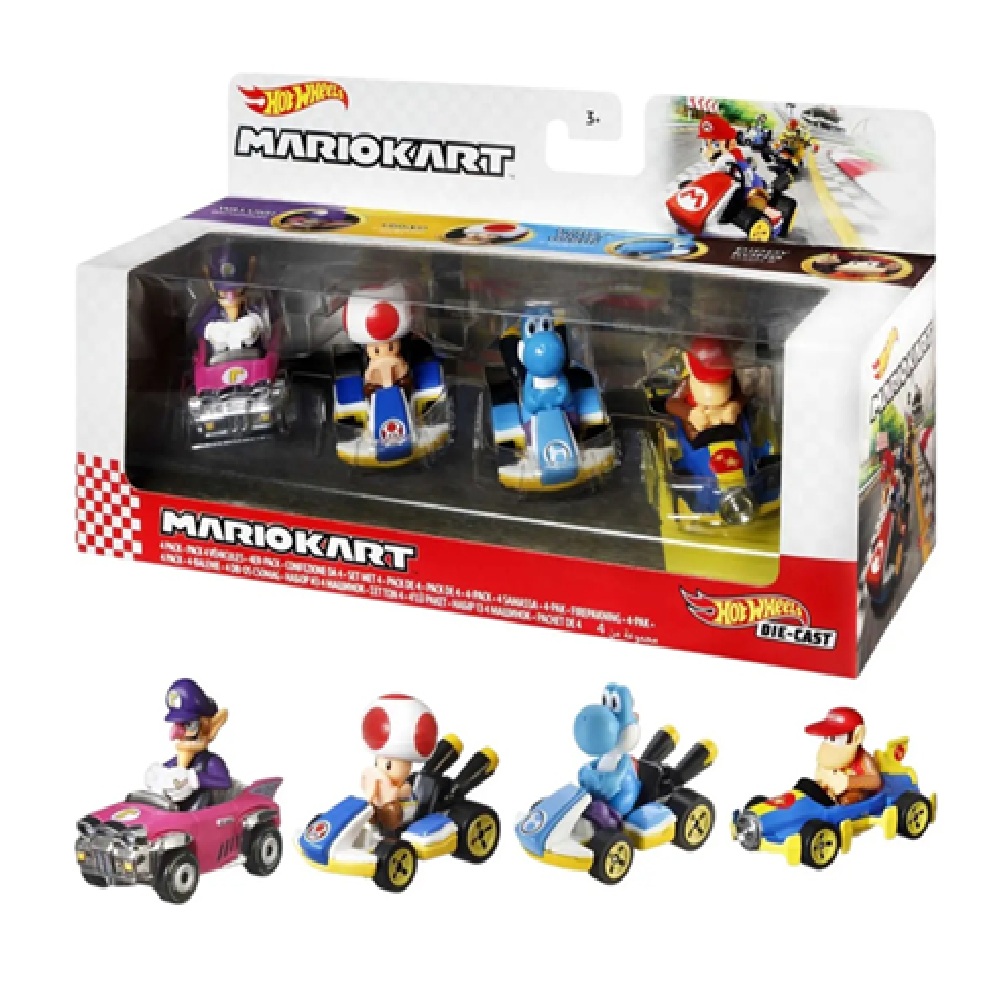 HW PACK 4 AUTOS MARIO KART
