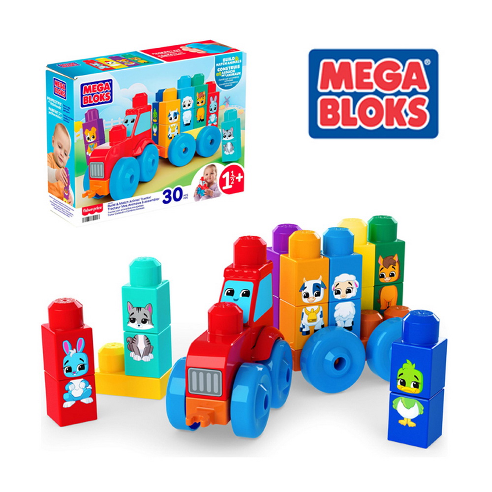 MEGA BLOKS BLOQUES TRACTOR 30 PCS.