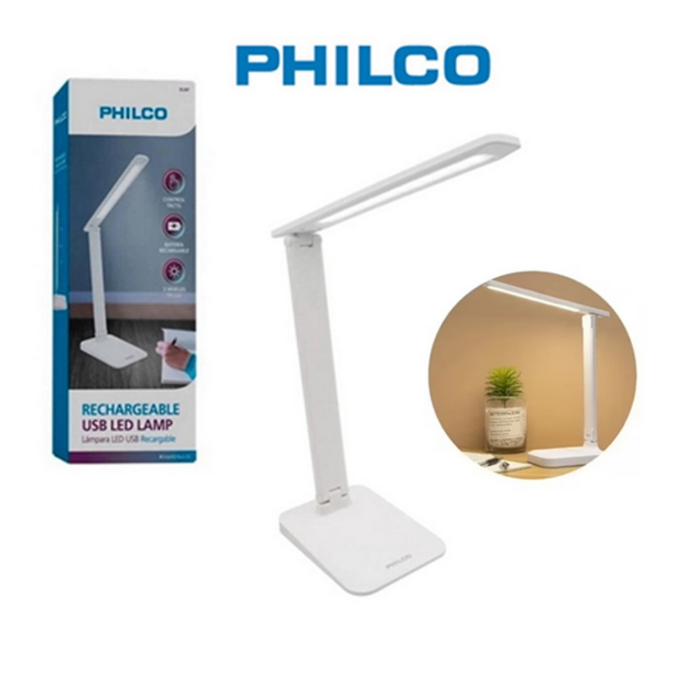 LÁMPARA LED ESCRITORIO RECARGABLE PHILCO