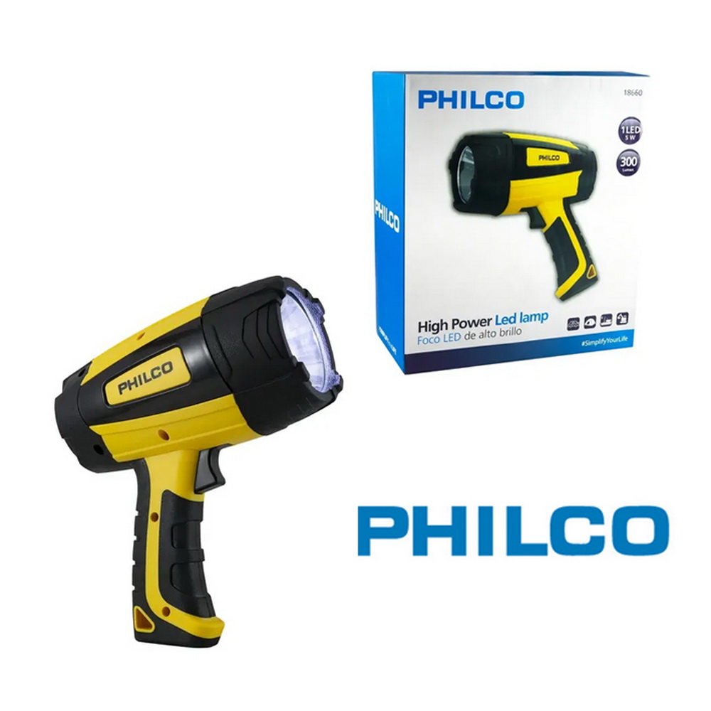 FOCO RECARGABLE 1 LED HIG-POWER PHILCO