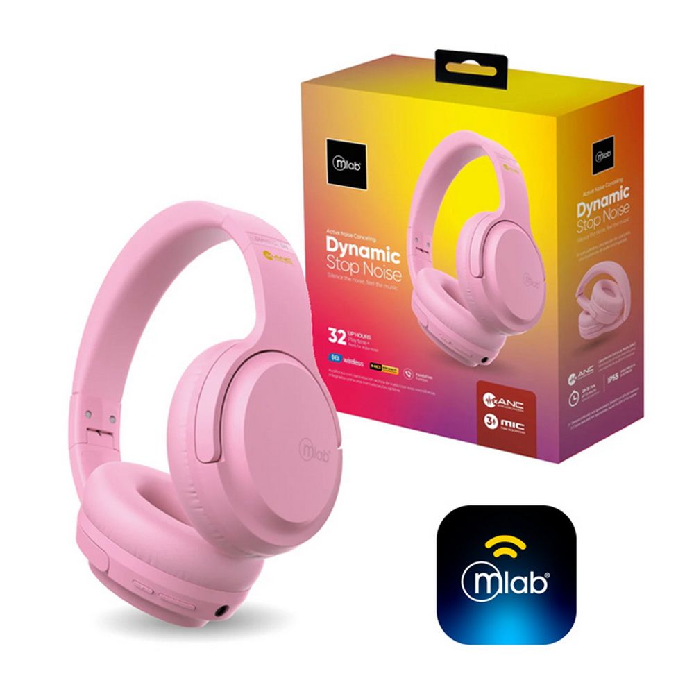 AUDIFONO BLUETOOTH DYNAMIC PINK MLAB.