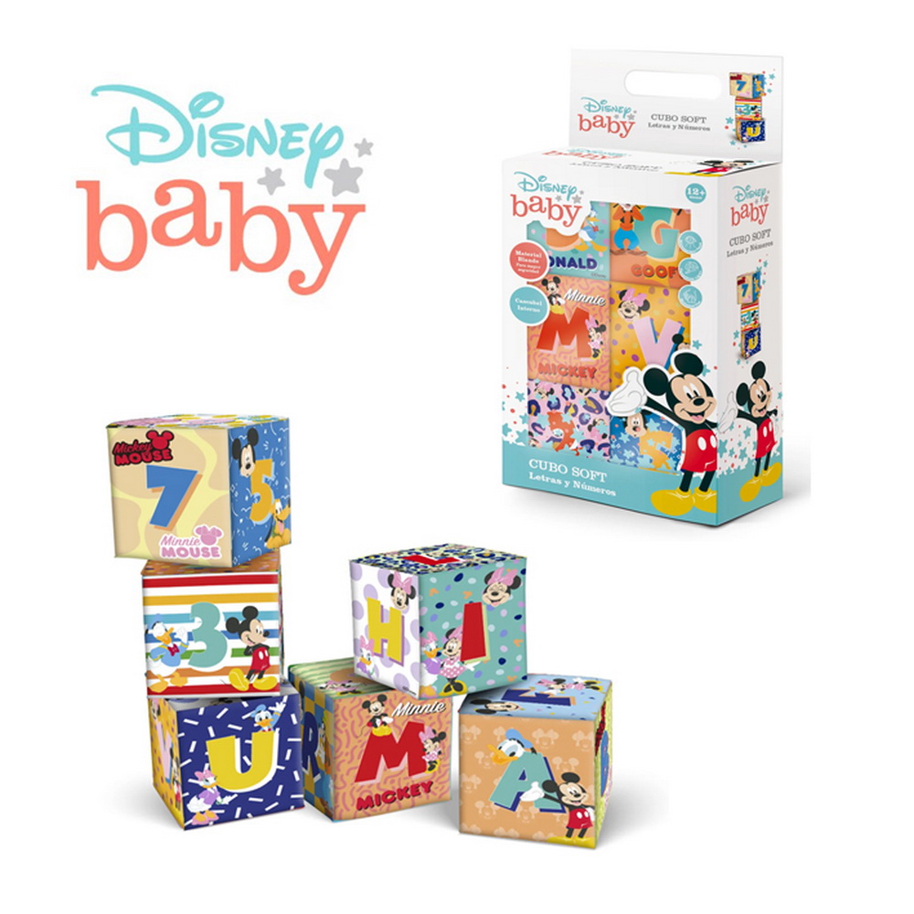 CUBO SOFT LETRAS Y NUMEROS DISNEY BABY