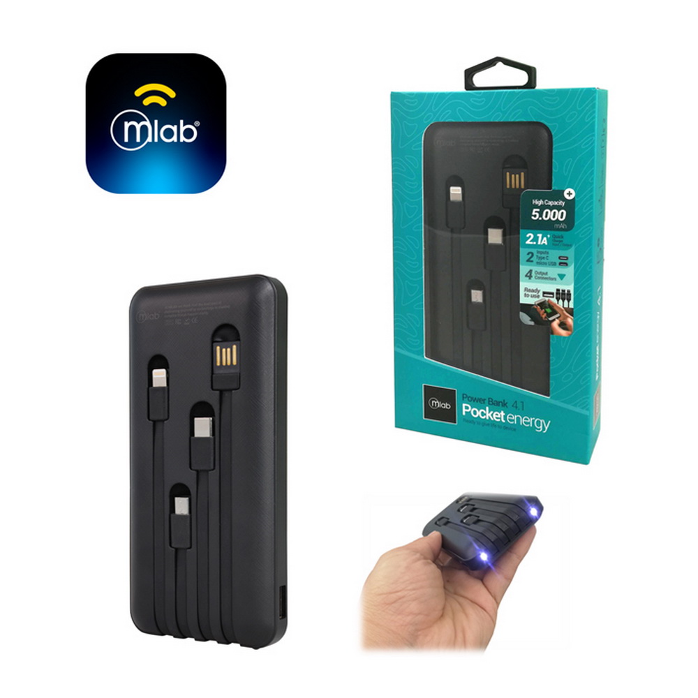 POWERBANK CARGADOR PORTÁTIL 5.000mAh MLAB
